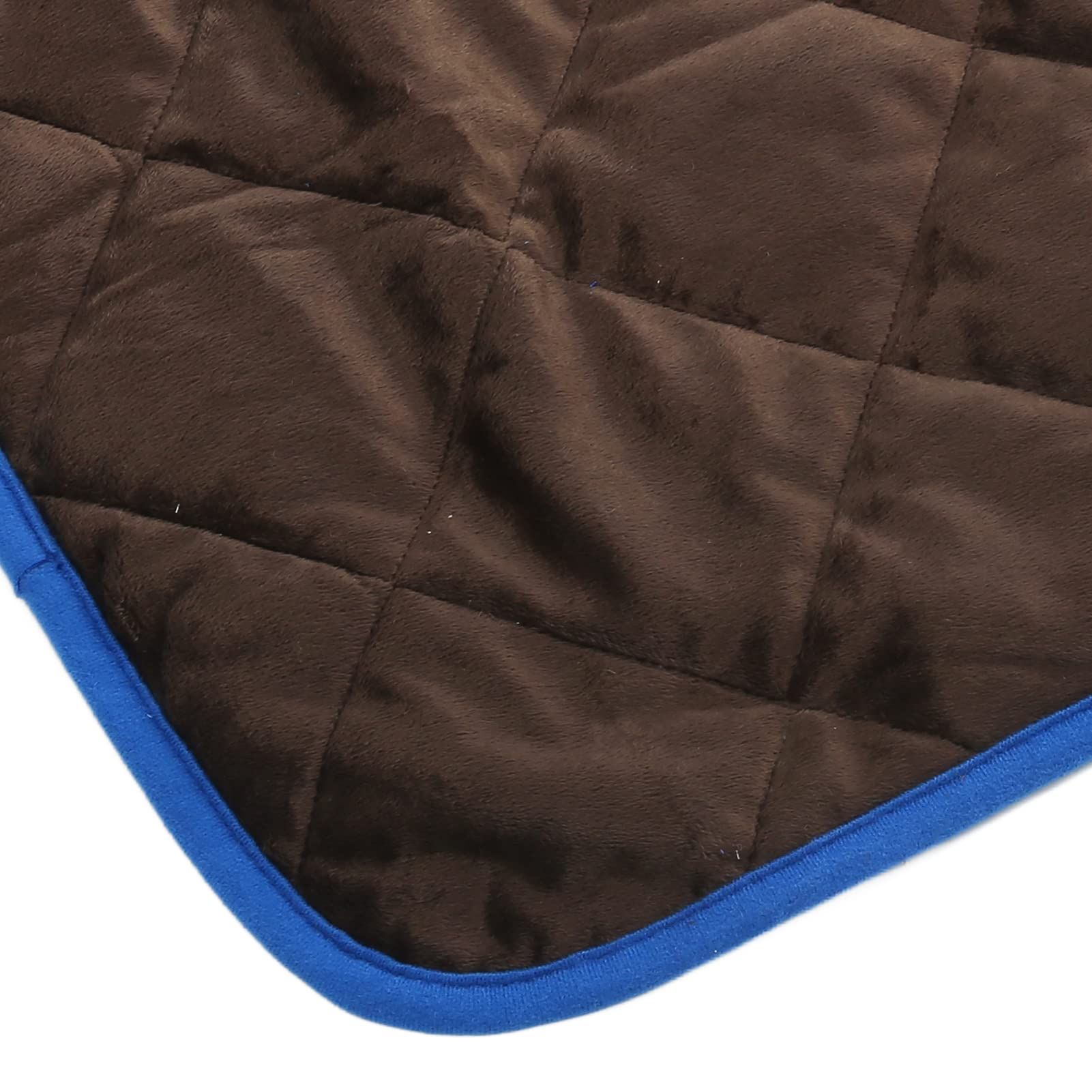 Dog Crate Mat – Waterproof, Non-Slip, Machine Washable Crate Mat – Soft, Durable Kennel Mat for Dogs – Pet Bed for Crates, Travel or Home Use - Coffee color (blue edgingS:40*50CM) - Image 4