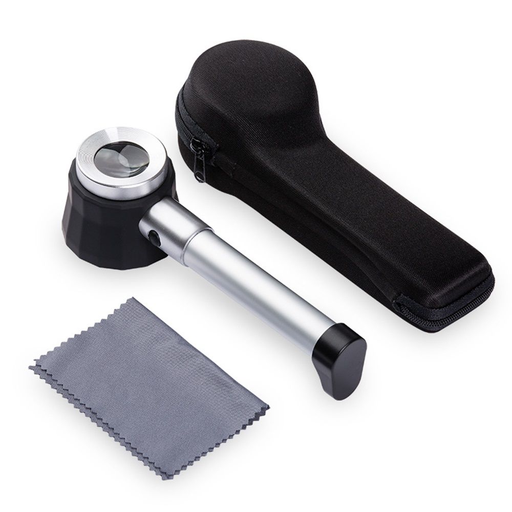 45X Handheld Magnifier with 6 Light, Jeweler Loupes Lighted Magnifying Glass-for Seniors Reading Coins Crafts Jewelry Hobbies - Image 1
