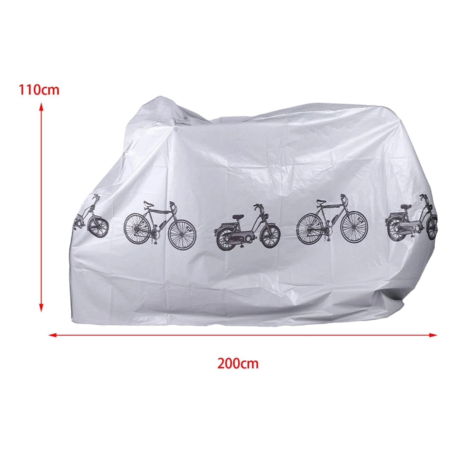 2 pack Bike Bicycle Cover Waterproof Dustproof- Bike Cover for 1 or 2 Bikes, Indoor and Outdoor Use, Bike Cover Rain Sun UV Wind Snow Proof Resistant - Image 2