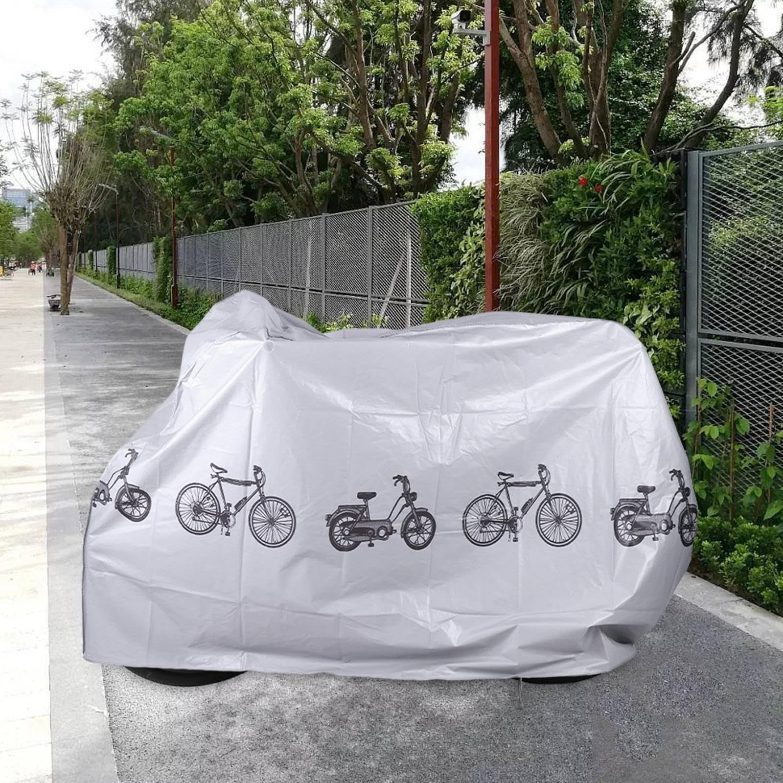 2 pack Bike Bicycle Cover Waterproof Dustproof- Bike Cover for 1 or 2 Bikes, Indoor and Outdoor Use, Bike Cover Rain Sun UV Wind Snow Proof Resistant - Image 3