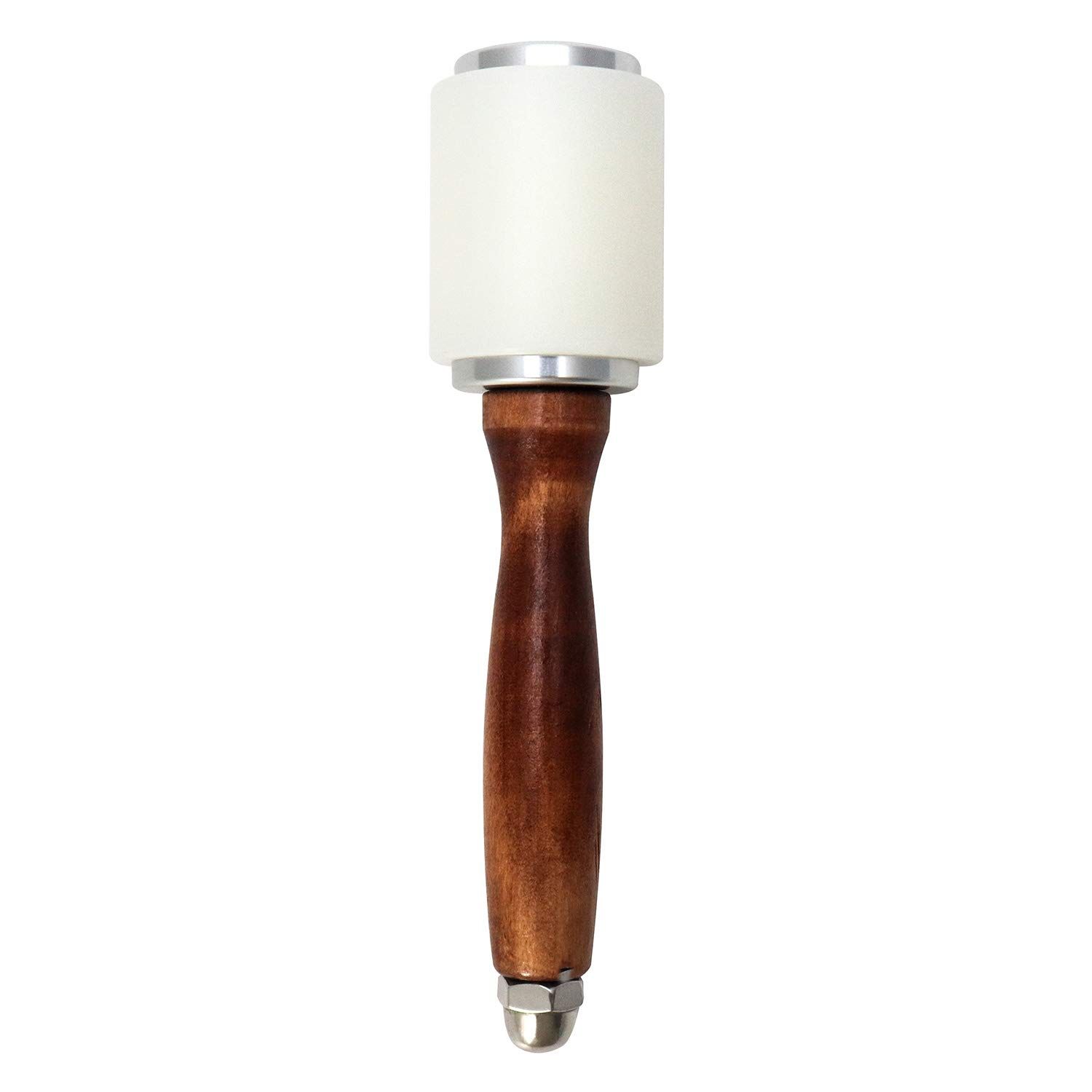 Wooden Handle Nylon Hammer, Leathercraft Carving Nylon Hammer For Stamping Sew Leather Cowhide Tool Kit（Straight leather carving hammer） - Image 3