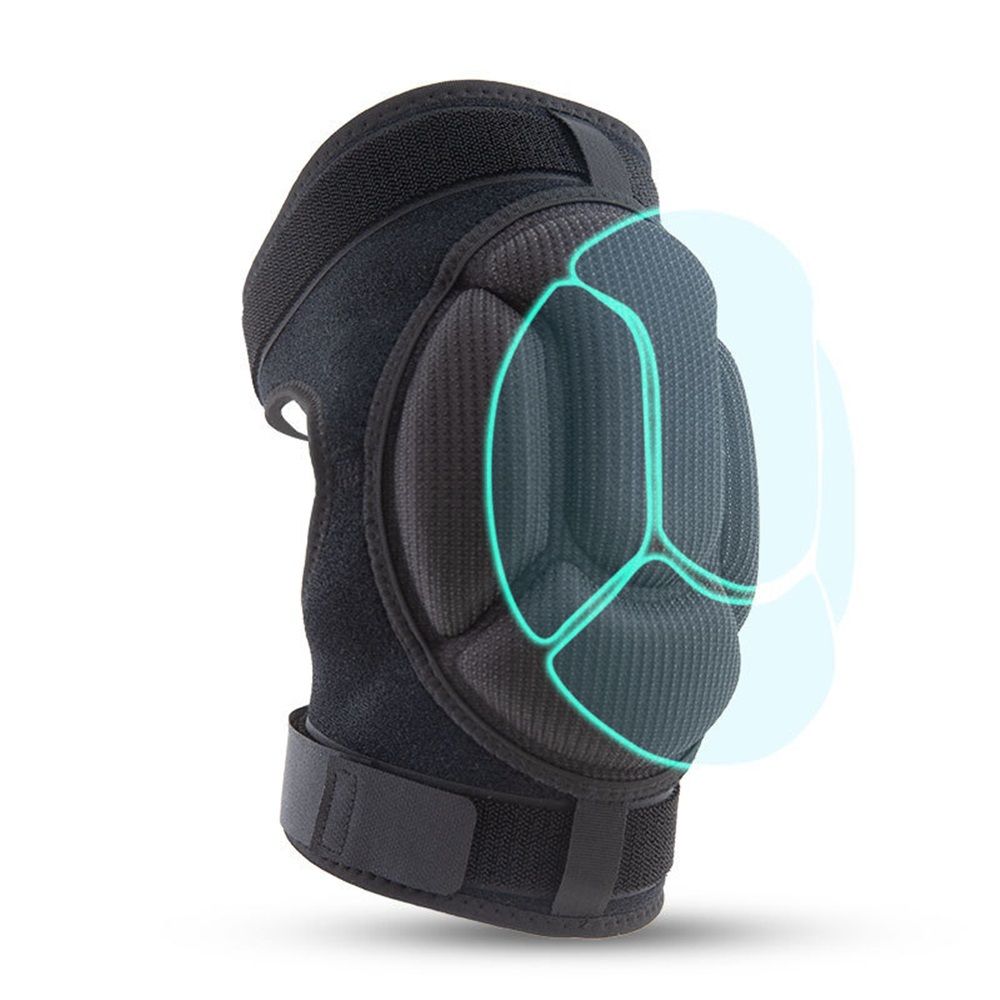 a pair of Adult knee pads for Cleaning Construction Work Volleyball, Football Dance, Adjustable Straps Non-Slip Straps (M black) - Image 2