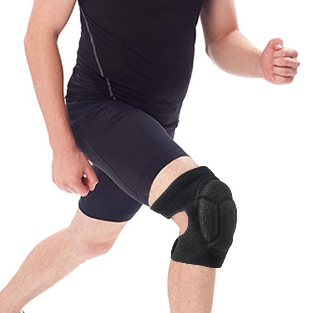 a pair of Adult knee pads for Cleaning Construction Work Volleyball, Football Dance, Adjustable Straps Non-Slip Straps (M black) - Image 5