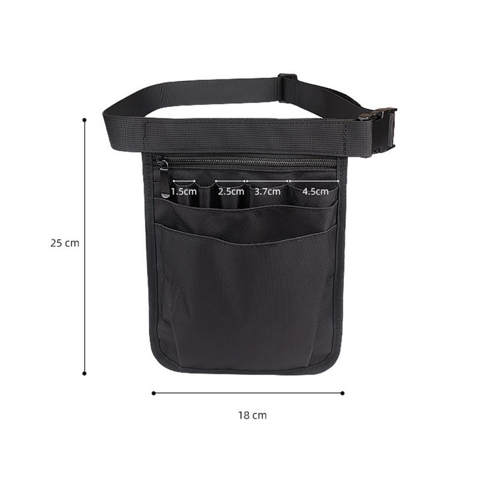 Nurse Utility Organizer Belt Fanny Pack Hip Bag Waist Pack Pouch Case for Medical Scissors Care Kit Tool (Black) - Image 5