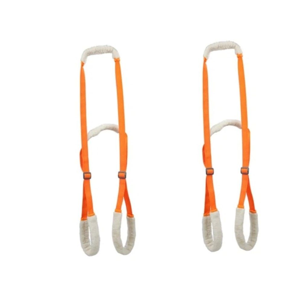 2 Pcs Dog Support Harness for Back Legs Dog Rear Lifting Sling Aid with Handle and Shoulder Strap Hind Leg Support for Pet Mobility Helps Puppy with Poor Stability Joint Injuries(Orange) - Image 1