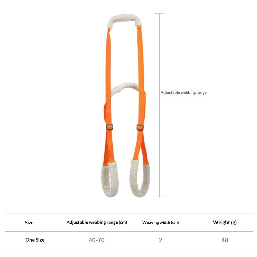 2 Pcs Dog Support Harness for Back Legs Dog Rear Lifting Sling Aid with Handle and Shoulder Strap Hind Leg Support for Pet Mobility Helps Puppy with Poor Stability Joint Injuries(Orange) - Image 5
