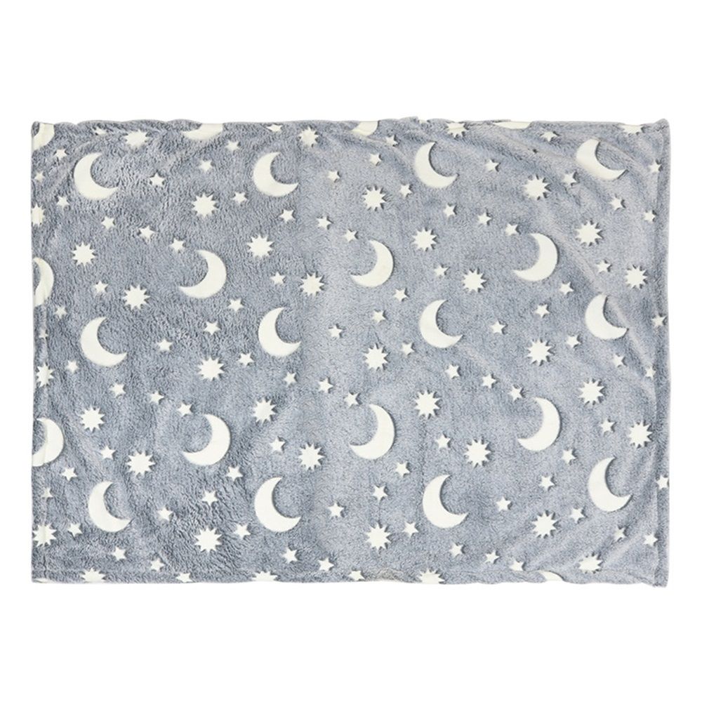 Pet luminous blanket, dog bath towel, nest pad, luminous coral fleece cover blanket, machine washable sleeping pad, winter warm cushion（S 60*40cm grey） - Image 1