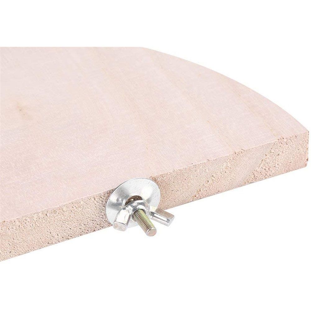Flat Platform Stand, Easy to Install, Safe and Stable, Smooth Polishing Without Hurting Feet, Solid Hardwood Bird Cage Perches（10*10） - Image 4