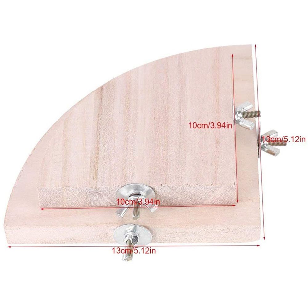 Flat Platform Stand, Easy to Install, Safe and Stable, Smooth Polishing Without Hurting Feet, Solid Hardwood Bird Cage Perches（10*10） - Image 5