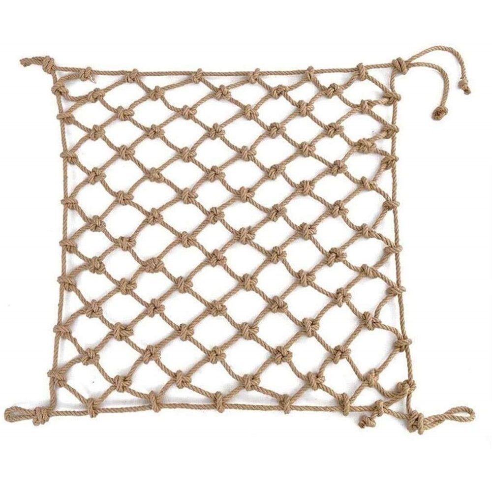 1PCS Parrots Climbing Net, Medium Large Size Parrots Hemp Rope Hanging Swing Bird Game Cage Toy Accessories  M 40*40cm - Image 1