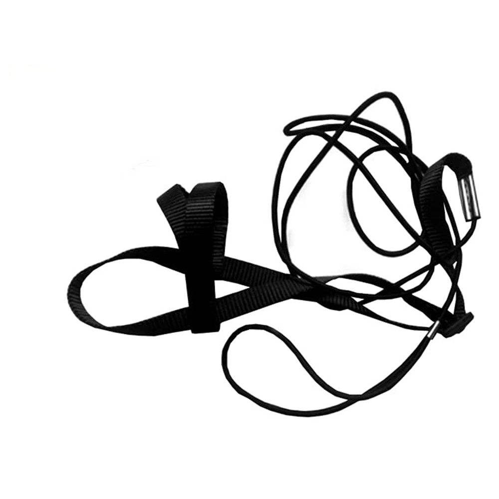 Adjustable Birds Harness and Leash Parrot Harness Leash Training Supplies Pet Anti-bite Outdoor Flying Rope (M, Black) - Image 1