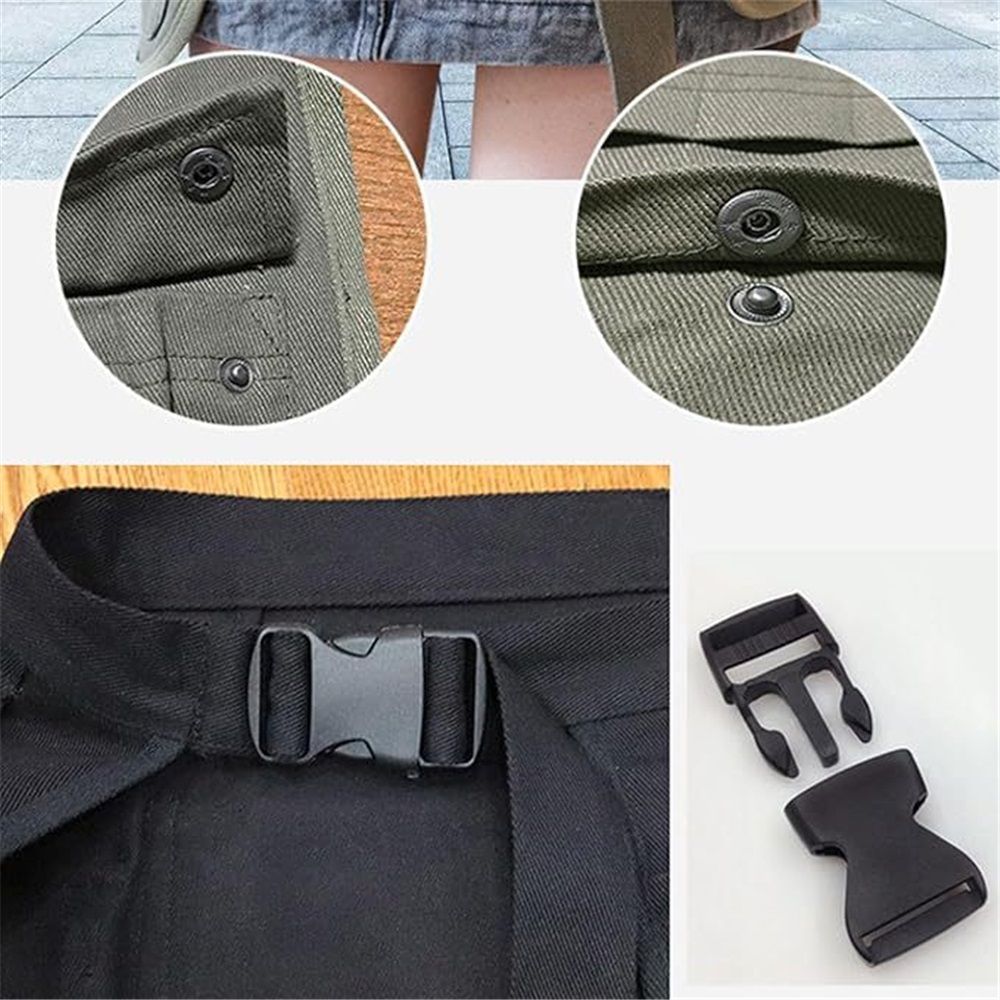 Tool Apron Half Canvas Apron With Muti-Pockets for Home Garden Painting Crafting Woodworking black（Only apron） - Image 4