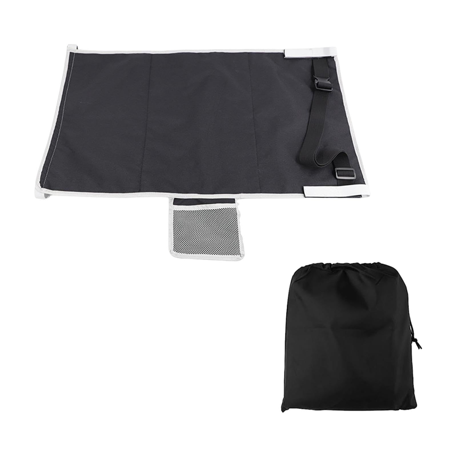 Toddler Airplane Bed, Portable Airplane Seat Extender Travel Bed for Kids, Soft Baby Plane Travel Essentials for Flying, Toddlers Long Flight Must Haves Footrest(black+Storage bag) - Image 1