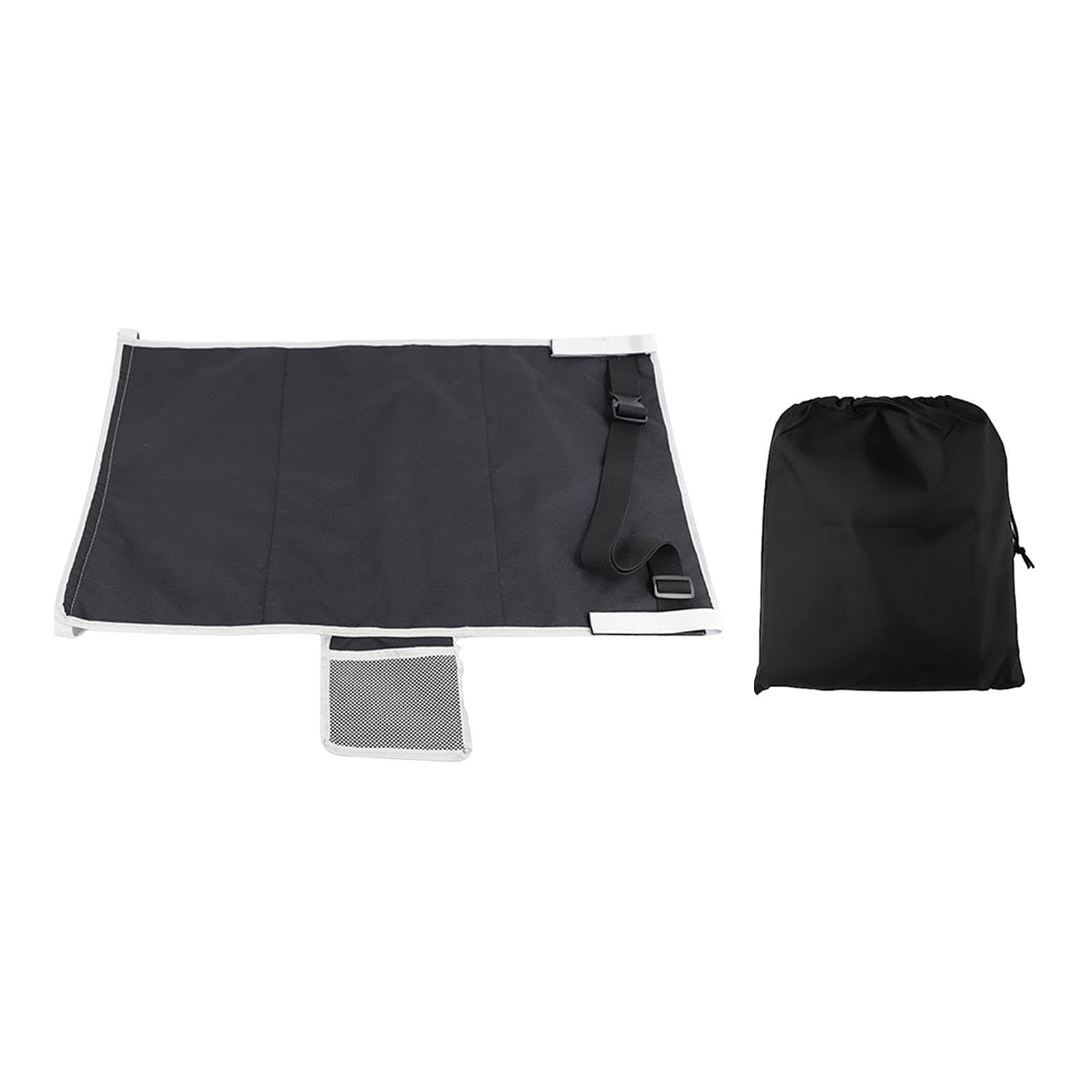 Toddler Airplane Bed, Portable Airplane Seat Extender Travel Bed for Kids, Soft Baby Plane Travel Essentials for Flying, Toddlers Long Flight Must Haves Footrest(black+Storage bag) - Image 4