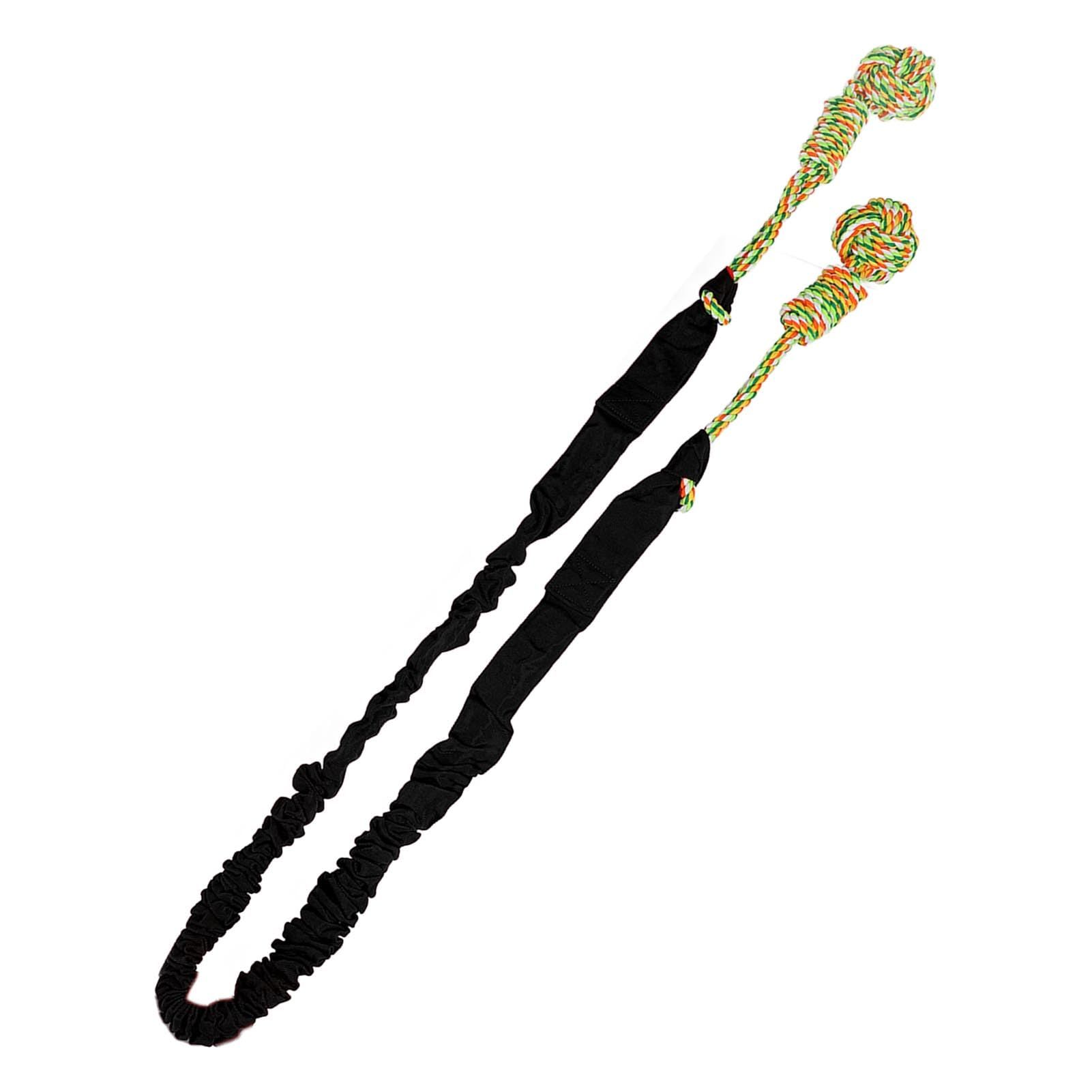 Tug of War Dog Toy for Pitbull Medium to Large Dogs, Indoor Outdoor Use Bungee Hanging Exercise Ropes Muscle Builder Interactive Toys black (Door Hanging Style) - Image 2