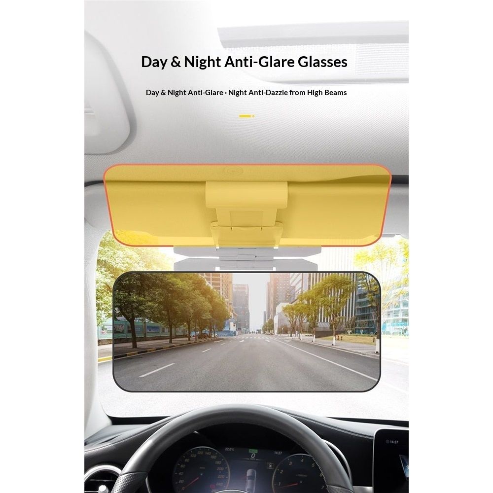 2 in 1 Day and Night Anti-Glare Visor, Automobile Sun Anti-UV Block Visor, Adjustable HD Car Sun Visor for Clearer Driving - Image 3