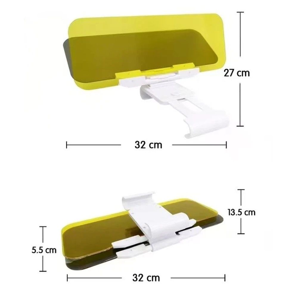 2 in 1 Day and Night Anti-Glare Visor, Automobile Sun Anti-UV Block Visor, Adjustable HD Car Sun Visor for Clearer Driving - Image 5
