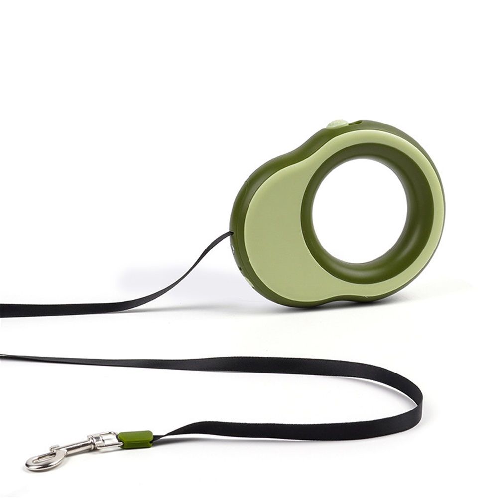 Telescopic dog leash, 11.5 feet extendable dog leash, suitable for dogs weighing 0-55 pounds, one handed lock, 360 ° tangle free strong light, perfect for medium to large dogs, green - Image 3