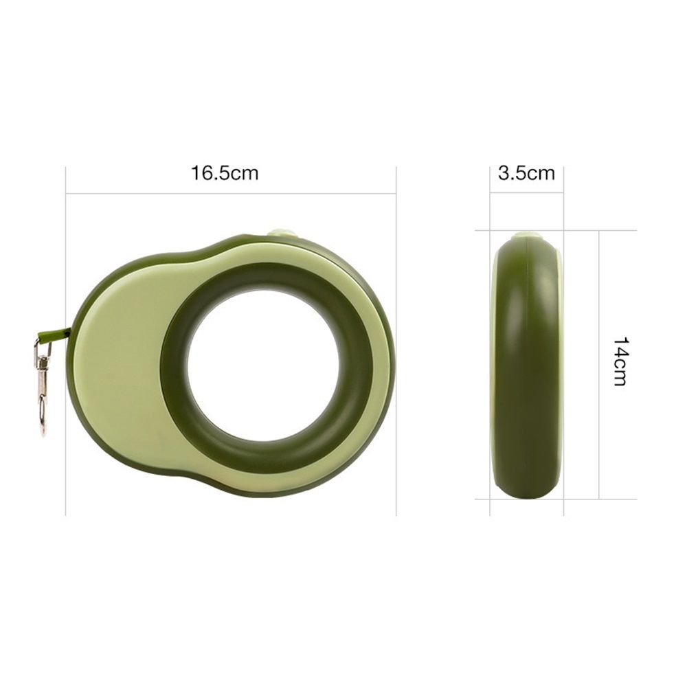 Telescopic dog leash, 11.5 feet extendable dog leash, suitable for dogs weighing 0-55 pounds, one handed lock, 360 ° tangle free strong light, perfect for medium to large dogs, green - Image 5