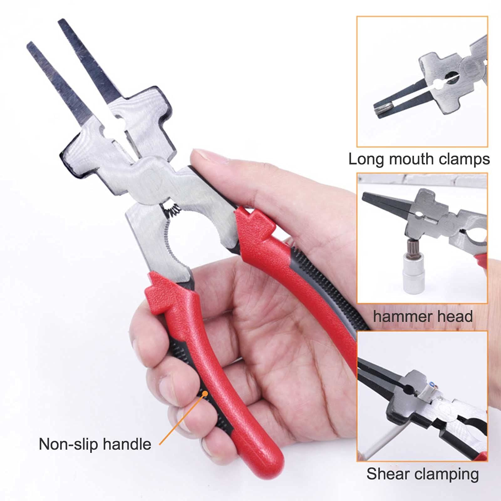 Handook Anti-Rust  Welding Pliers, 8 Inch - Reliable and Durable Gripping Drawing Wire Nozzle Tip Removal Install - Image 3