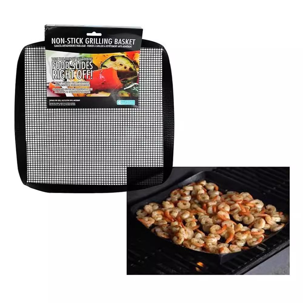 BBQ Grilling Mesh Basket 2 Pcs (12x12