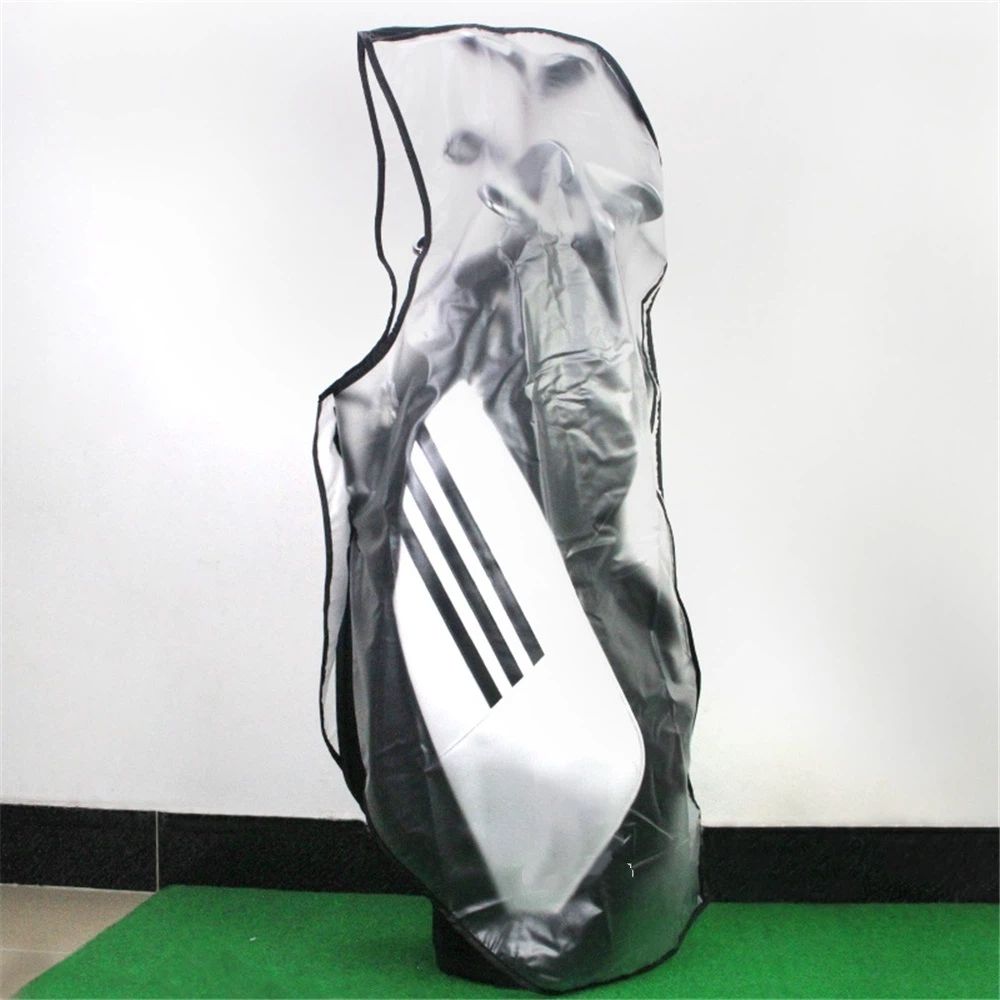 Golf Bag Rain Cover,Waterproof Hood Golf Bag Rain Protection Covers for Golf Push Carts Transparent Cart Bag Rain Hood, PVC Practical Rainproof Bag Cover - Image 2