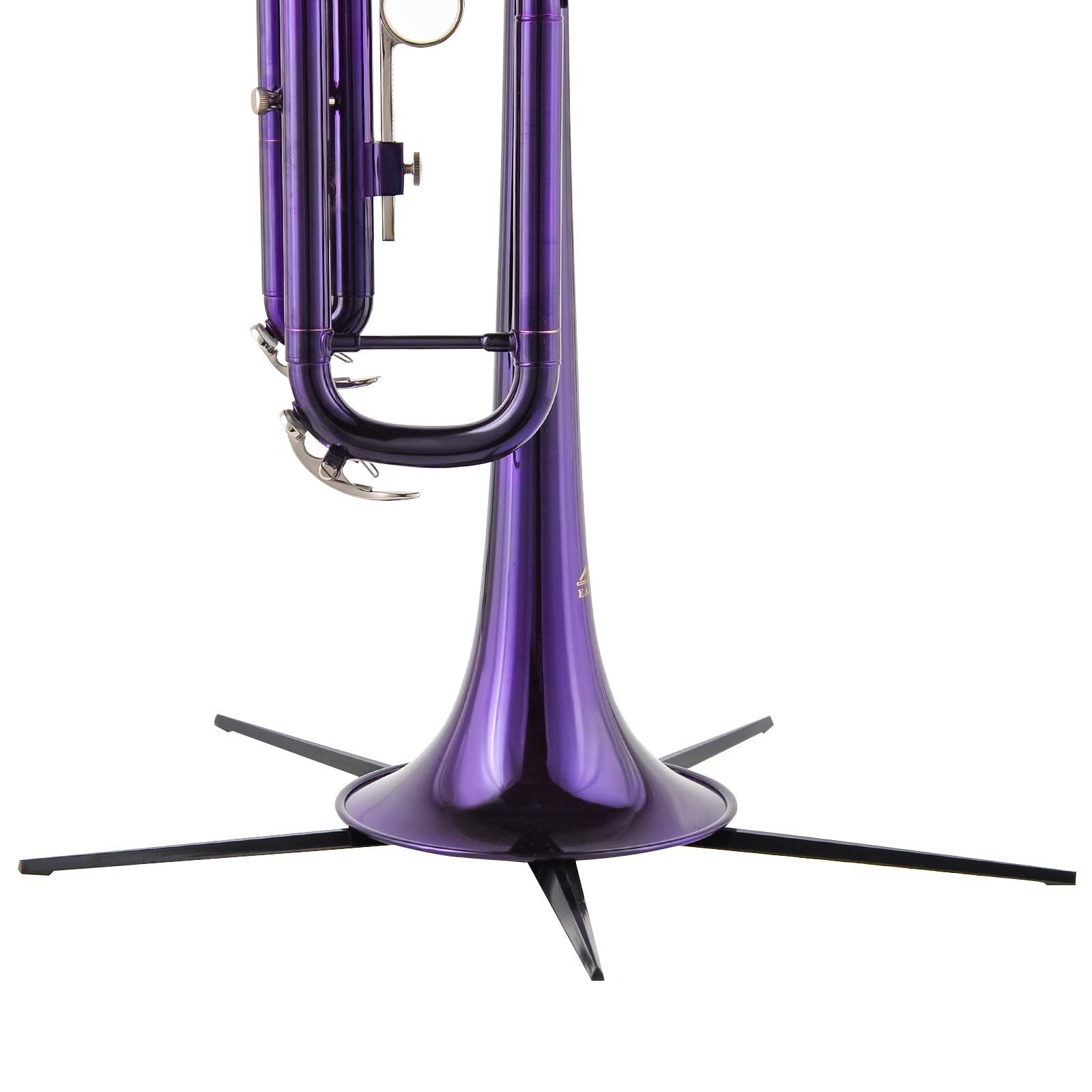 Portable Trumpet Stand Holder Metal with 5 Leg Foldable Detachable Trumpet Holder Stable Metal Legs for trumpet, Black (Stand) - Image 5
