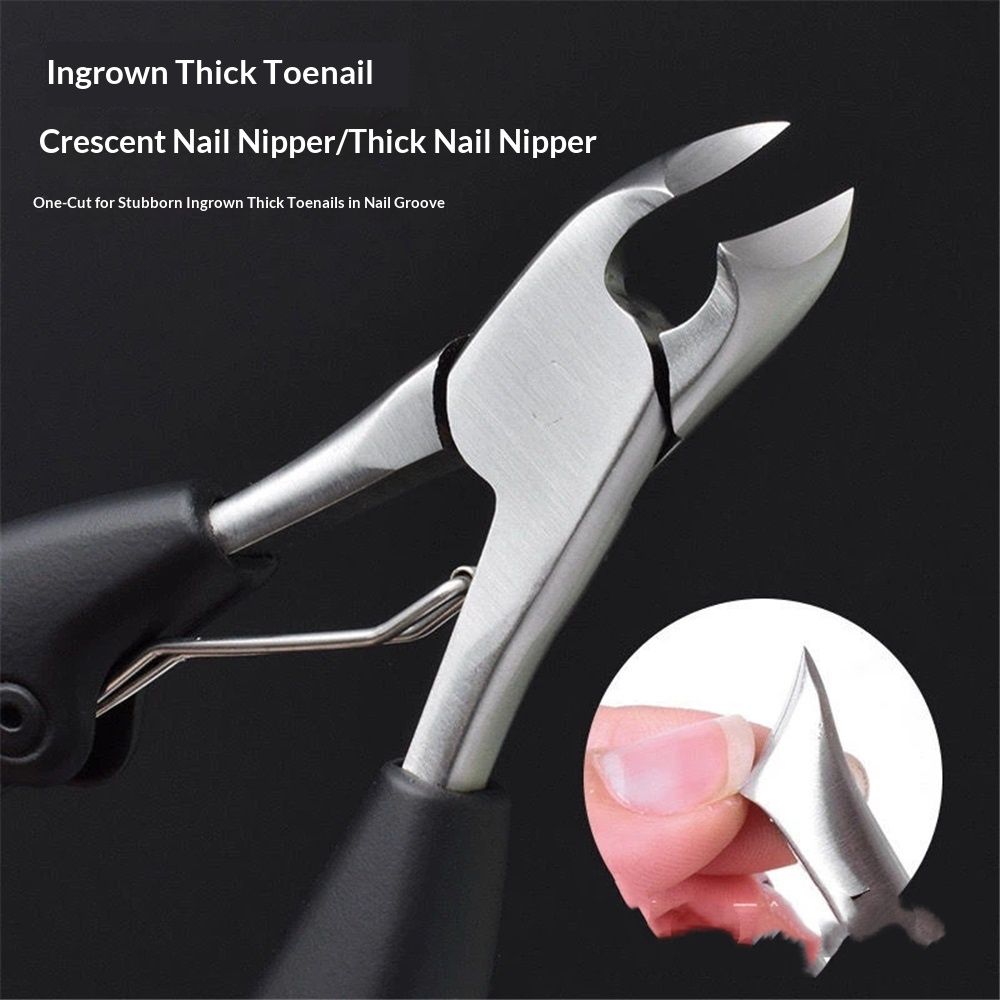 Toenail Clippers for Thick & Ingrown Toe Nails Heavy Duty Precision Nail Scissors Super Sharp Curved Blade Grooming Tool opove - Image 3