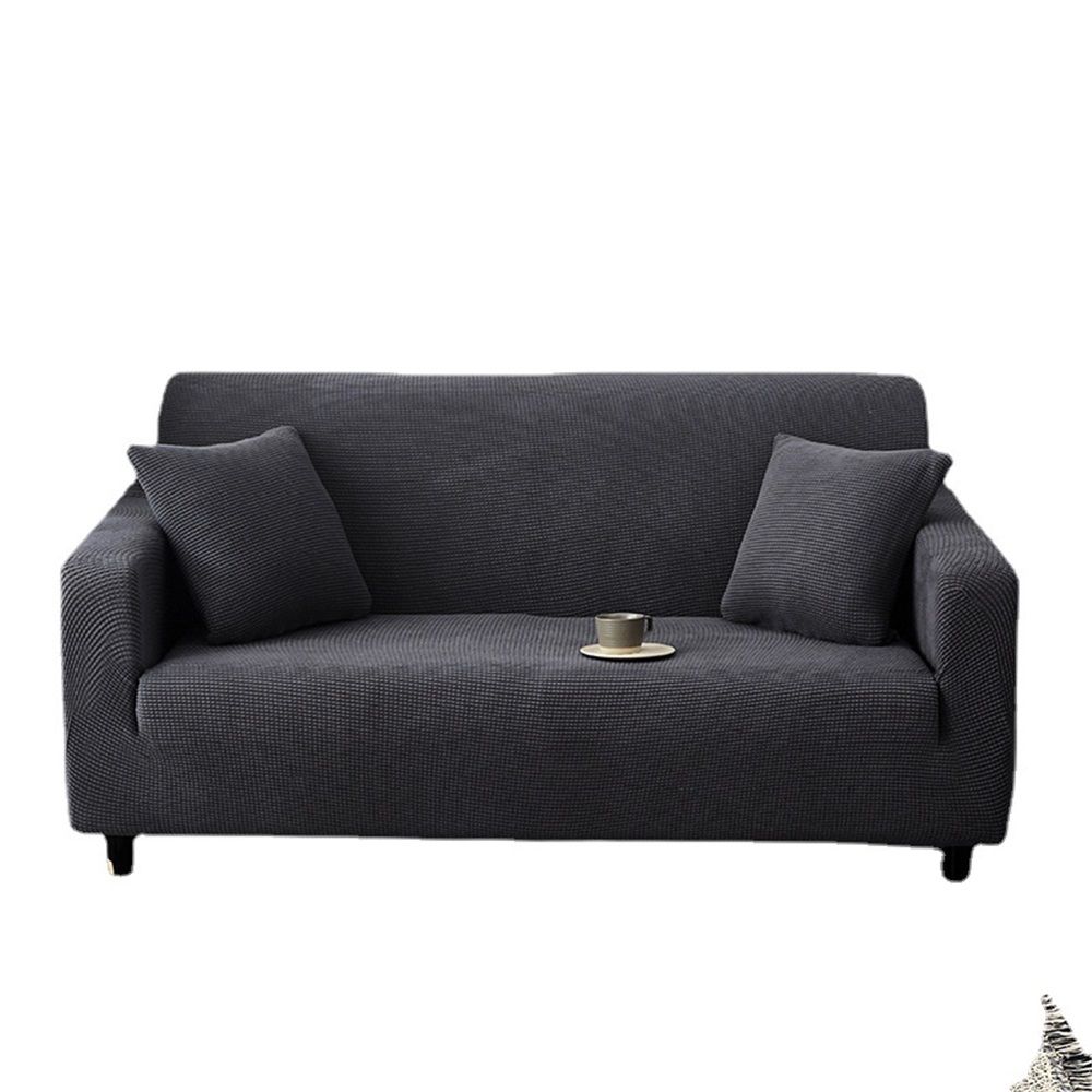 Easy-Going Waterproof Couch Cover,  Sofa Stretch Jacquard Slipcover, Leakproof Furniture Protector for Kids, Pets, Dog and Cat (Sofa,  Gray) - Image 1