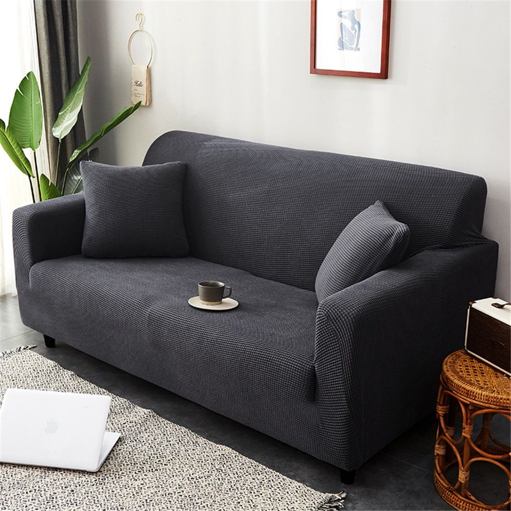 Easy-Going Waterproof Couch Cover,  Sofa Stretch Jacquard Slipcover, Leakproof Furniture Protector for Kids, Pets, Dog and Cat (Sofa,  Gray) - Image 3