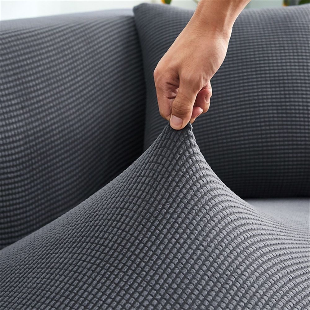 Easy-Going Waterproof Couch Cover,  Sofa Stretch Jacquard Slipcover, Leakproof Furniture Protector for Kids, Pets, Dog and Cat (Sofa,  Gray) - Image 5