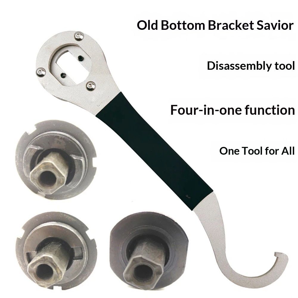1Pcs Bike Lock Ring Remover Bottom Bracket Lock Ring Removal Repair Tool Bicycles Tail Lock Hook Spanners Multifunctional Wrench - Image 4