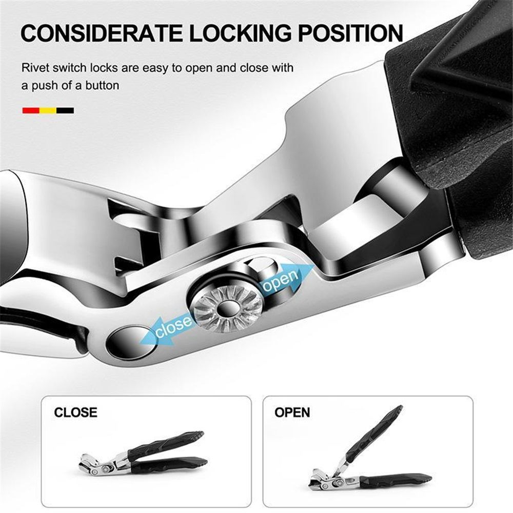 4pcs Toenail Clippers for Seniors Thick Nails, Ultra Sharp Sturdy Fingernail Toenail Clipper— Heavy Duty Ingrown Toenail Clippers, Thick Toenails with Wide Jaw Sharp Nail Cutter - Image 3