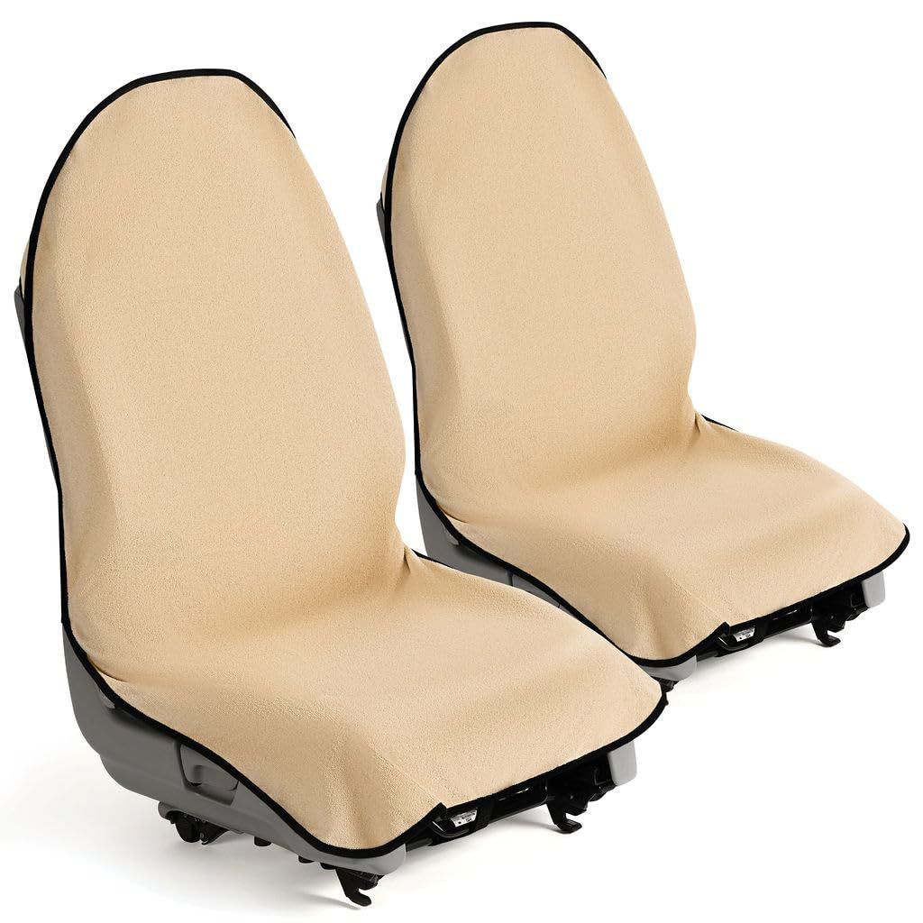 Waterproof Seat Cover Towel, 2PCS Premium Sweat Carseat Protector, Perfect for Universal Anti-Slip Car Truck SUV Seat, Great for Surfing Yoga Gym Workout, - Image 1