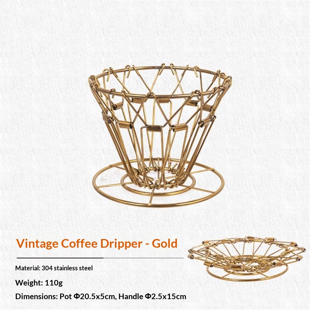 Stainless steel Collapsible Coffee Dripper, Great for Camping and Travel, Lightweight and Easy to Store - Image 1