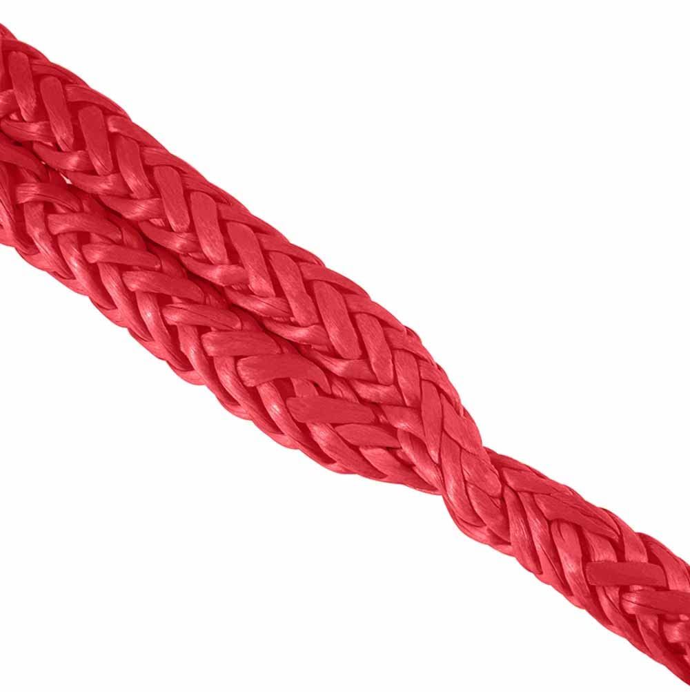 2 Pack Red Soft Shackle Breaking Strength  with Protective Sleeve for Off-Road Sailing Trucks UTV Synthetic Road Recovery Rope Soft Shackle for Recovery - Image 4