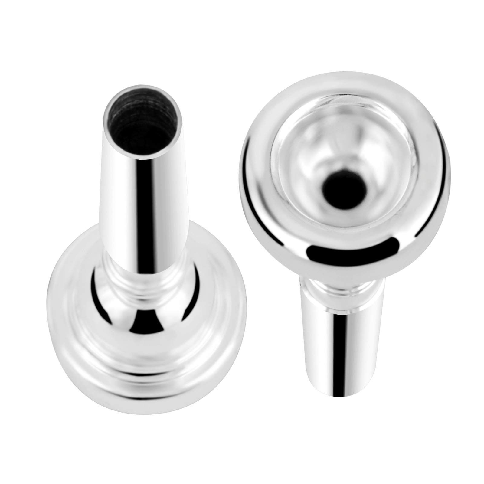 Silver Trumpet Mouthpiece 7C 5C 3C Trumpet Mouthpiece Set  Musical Instruments for Beginners and Professional Players 3Pack - Image 2