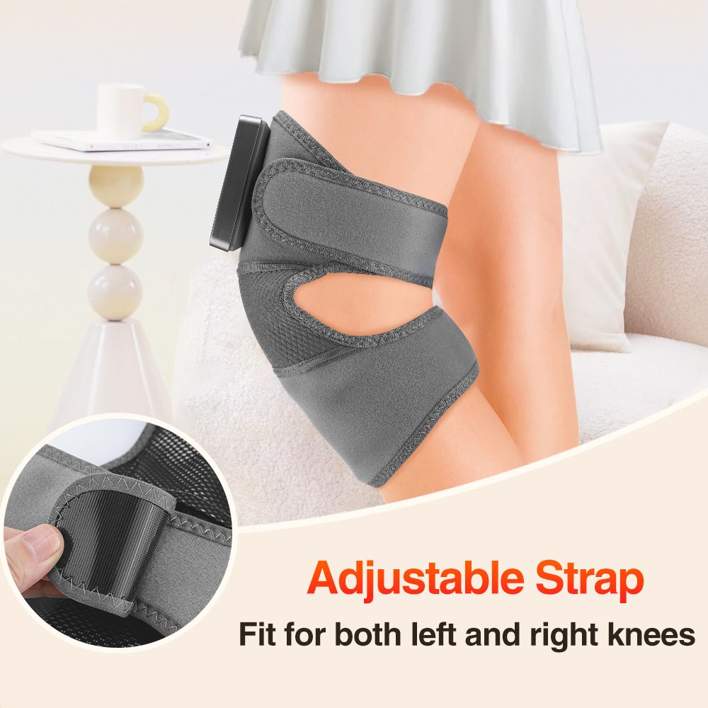 Heated Knee Massager Shoulder Heating Pads Elbow Brace 3 in 1 with Vibration, Cordless Rechargeable Heating Knee Warmers Wrap for Shoulder Elbow Knee Stress Relief（1 pcs） - Image 2