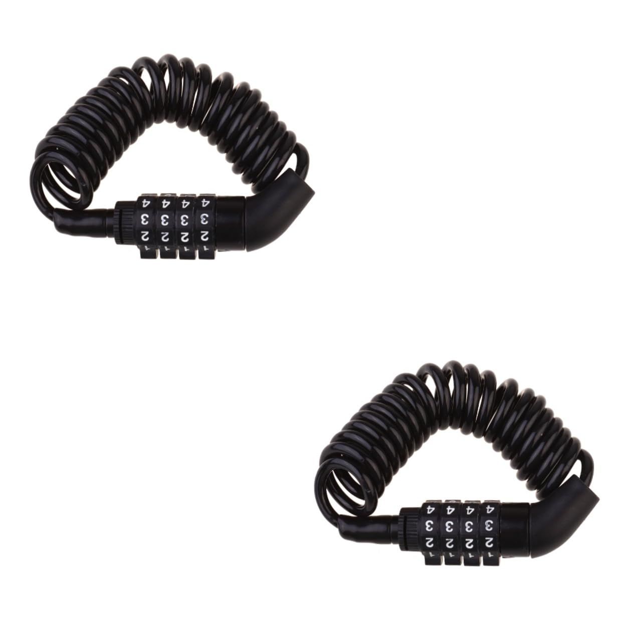 2 pack Small Combo Bike Lock Cable, Retractable Combination Cable Lock with Code, for Travel Safe Luggage, Suitcase, Scooter Bicycle Motorcycle Helmet Anti Theft, Outdoor Ski Snowboard - Image 1