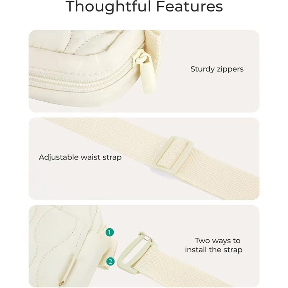 Packs for Women with Two Ways to Install the Adjustable Strap Lightweight Crossbody Belt Bag for Traveling Workout - Image 4