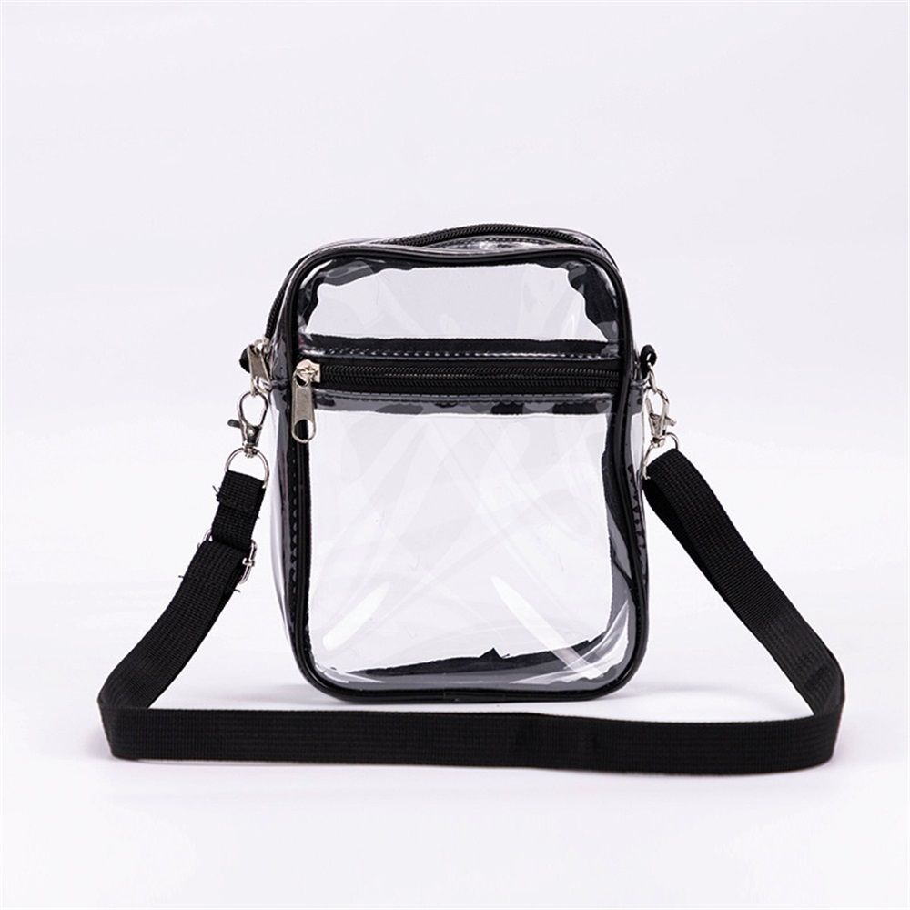 Clear Crossbody Purse Bag, Clear Bag Stadium with Front Pocket for Concerts Sports Festivals (Transparent ) - Image 1