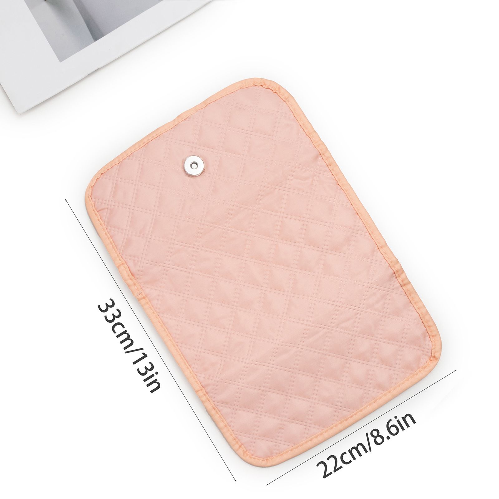 Travel Jewelry Case Organizer, Medium Foldable Storage Roll for Earrings, Necklaces, Rings, Bracelets, Brooches, pink（Excluding jewelry） - Image 4