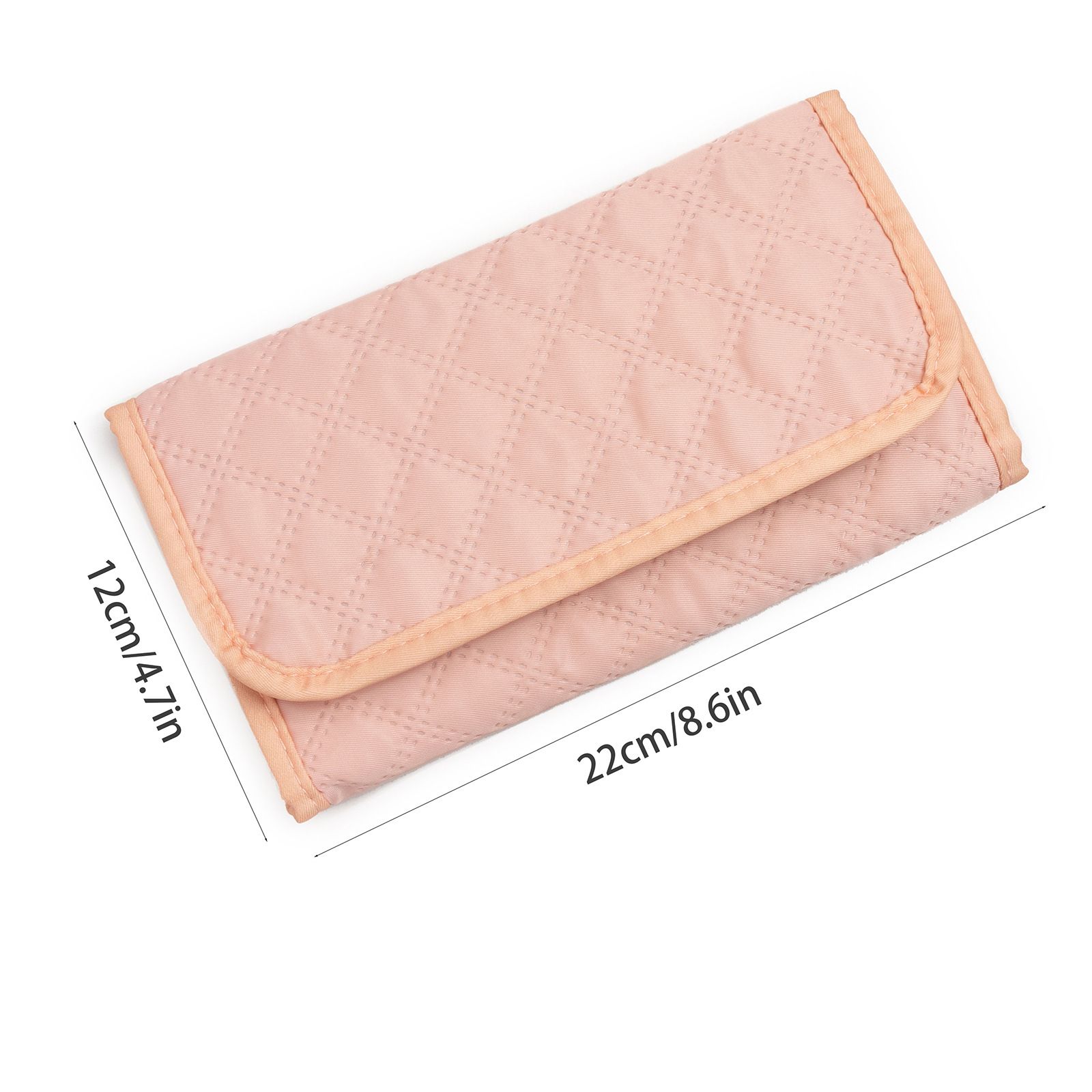 Travel Jewelry Case Organizer, Medium Foldable Storage Roll for Earrings, Necklaces, Rings, Bracelets, Brooches, pink（Excluding jewelry） - Image 5
