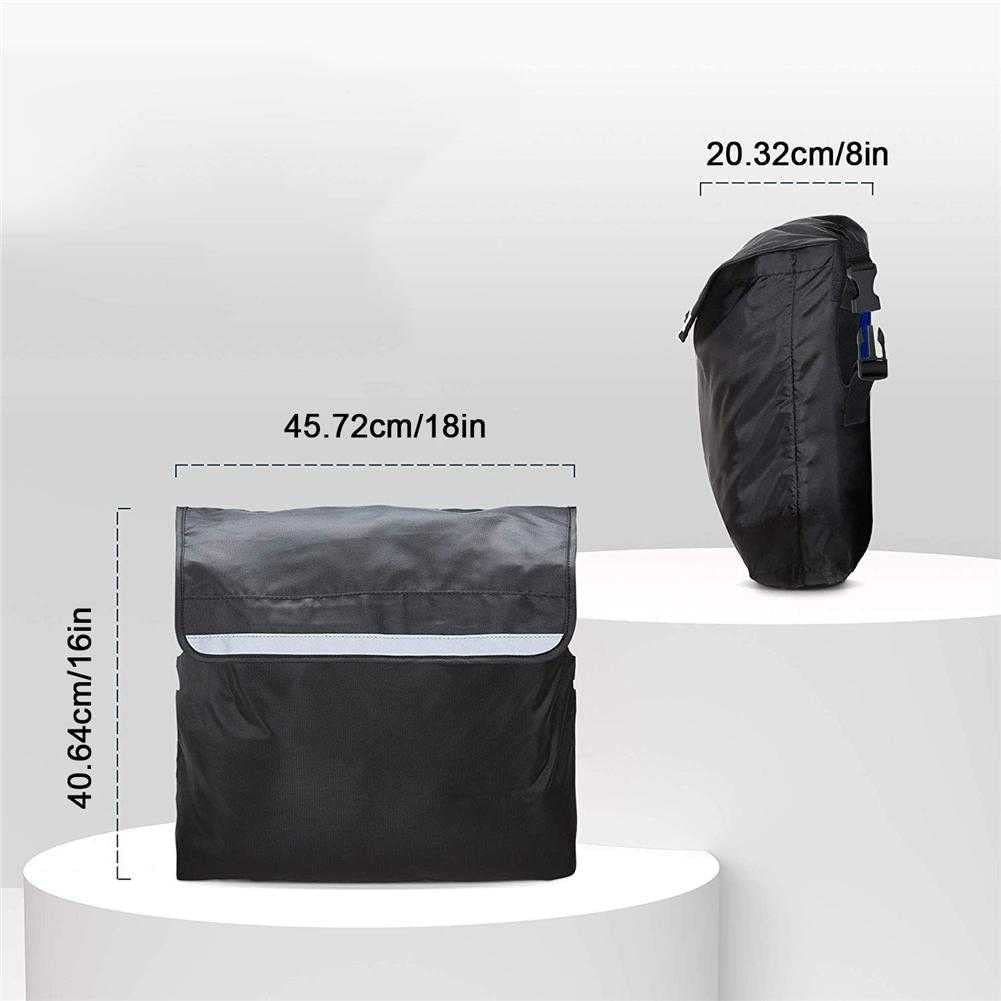Wheelchair Pouch Bag, Wheelchair Backpack Pockets Wheelchair Bags to Hang on Back Rollator Bag Carry Accessories Storage Bag - Image 4