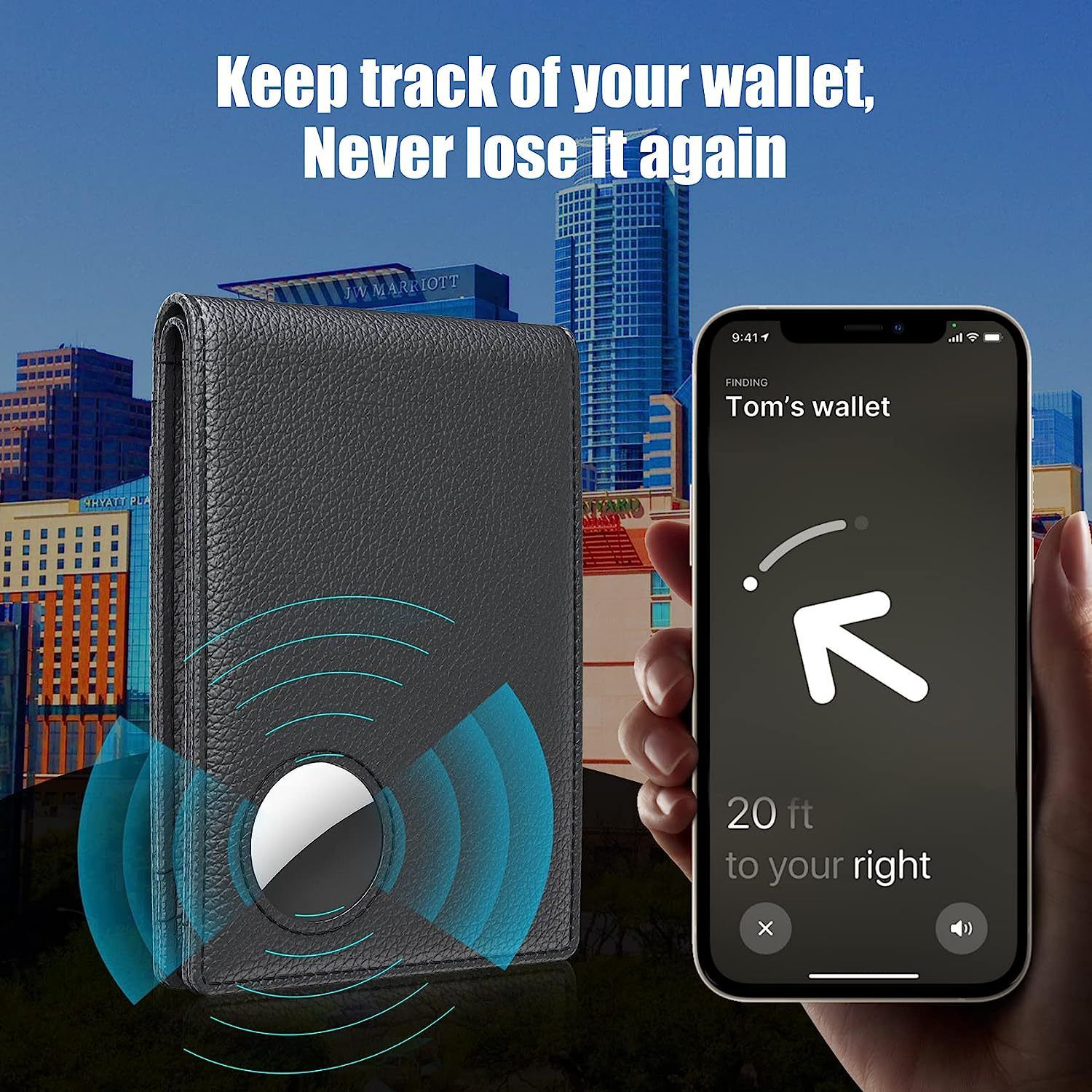 Mens Leather Wallet, Slim, RFID Blocking - Card Capacity | Bill Divider | ID Window (Black, only one bag） - Image 5