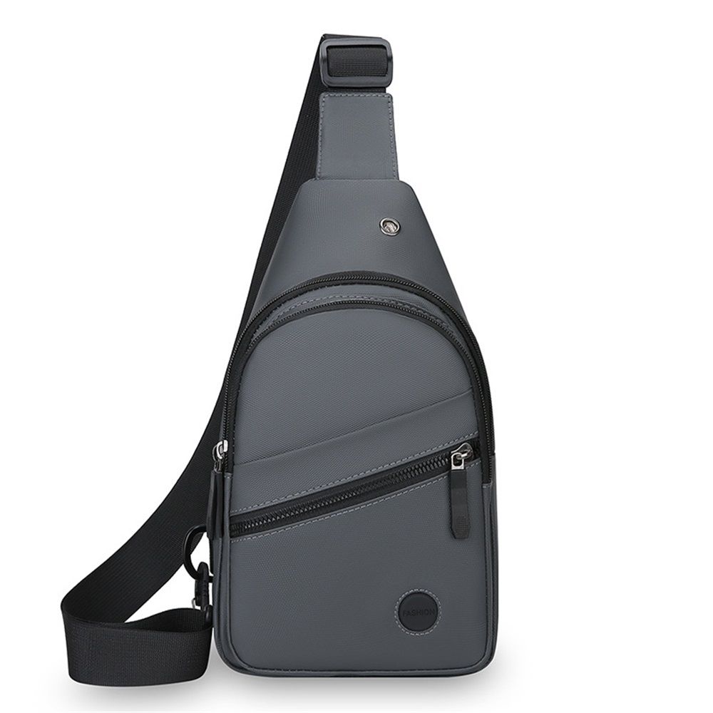 Sling Bag For Women Faux Leather Small Casual Daypack Backpack Fanny Pack Crossbody Chest Bags Purse（gray） - Image 1