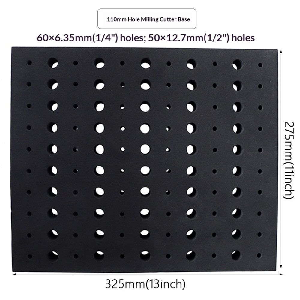 Router Bit Storage Inserts for 110 Bits, 50PCS 1/2