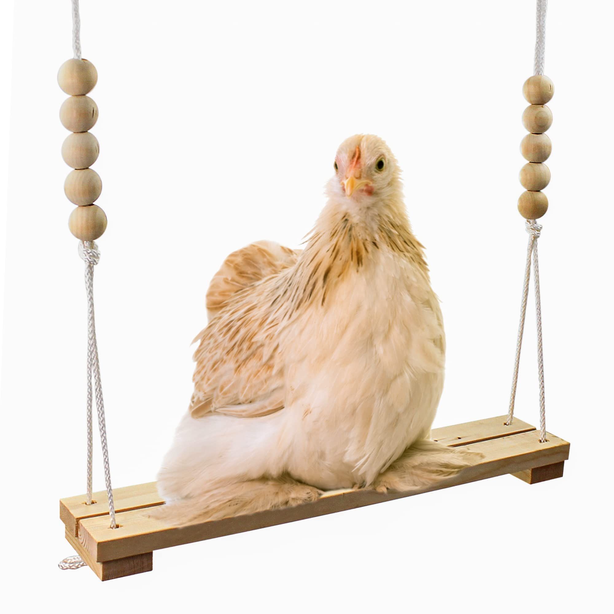 Natural Safe Wooden Accessories Large Durable Ladder for Poultry Run Rooster Hens Chicks Pet Parrots Macaw Entertainment Stress Relief for Birds（30*7.6*120cm） - Image 2