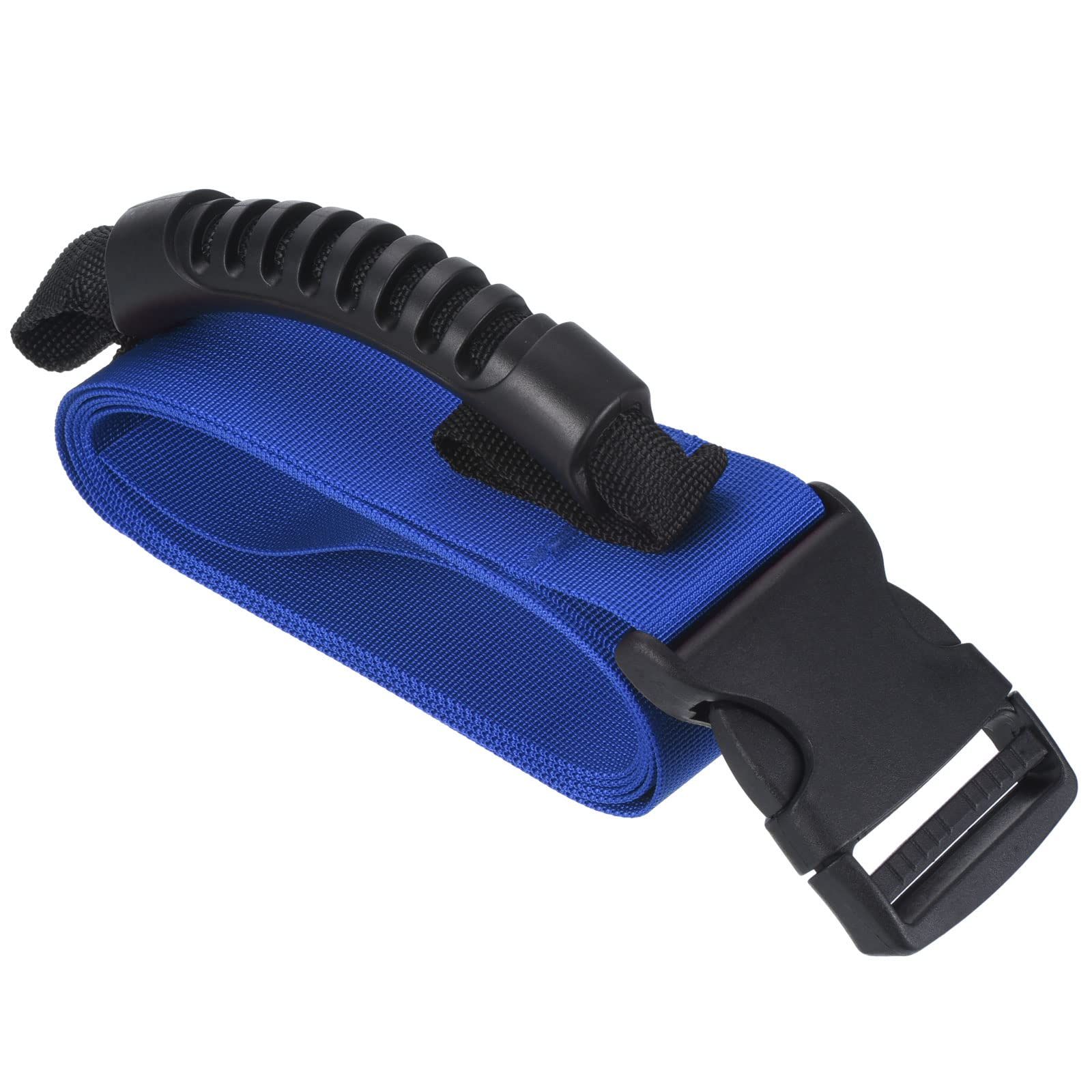 Carrying Strap with Handle, Adjustable Nylon Belt for Moving Lifting Boxes Grocery Luggage, blue - Image 1
