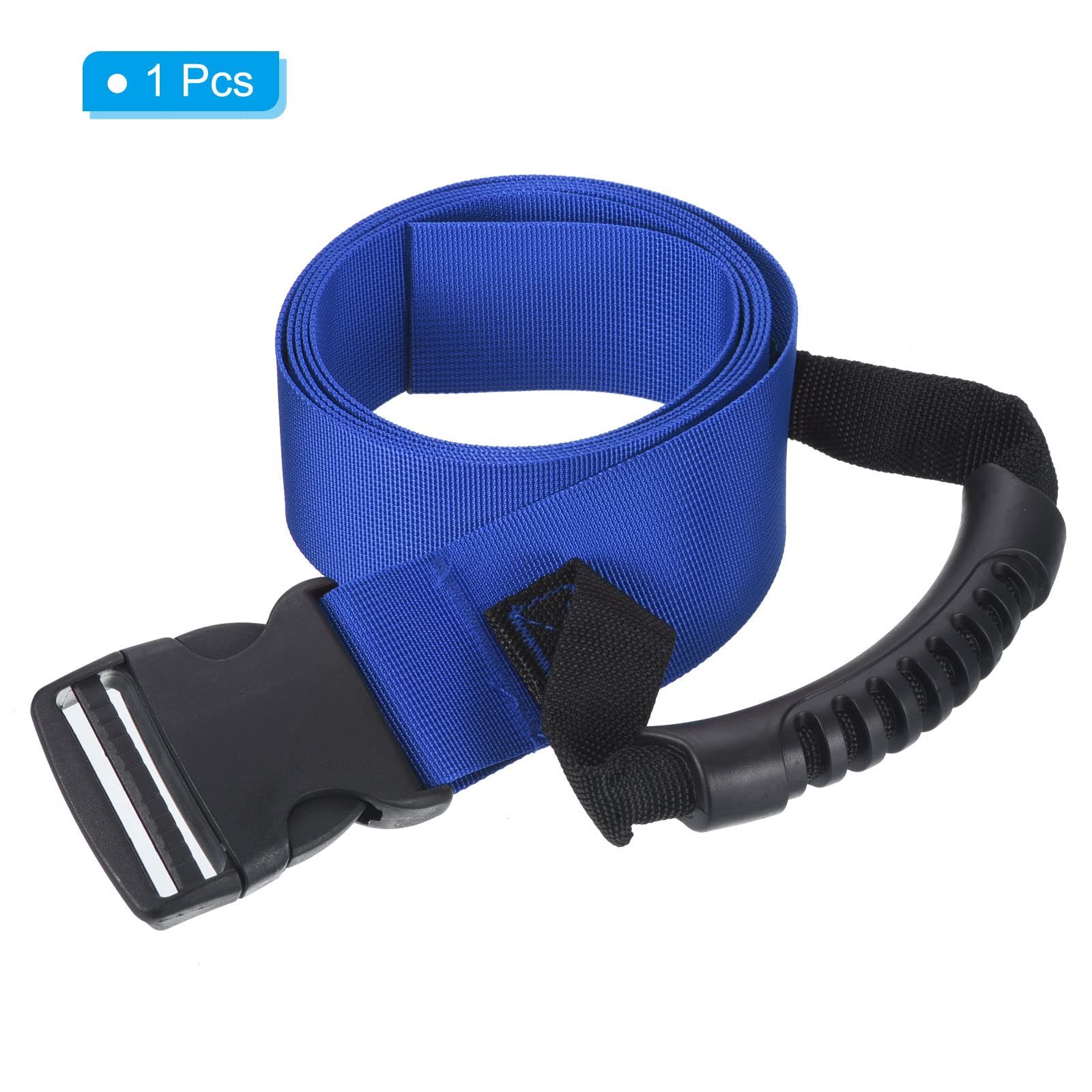 Carrying Strap with Handle, Adjustable Nylon Belt for Moving Lifting Boxes Grocery Luggage, blue - Image 3